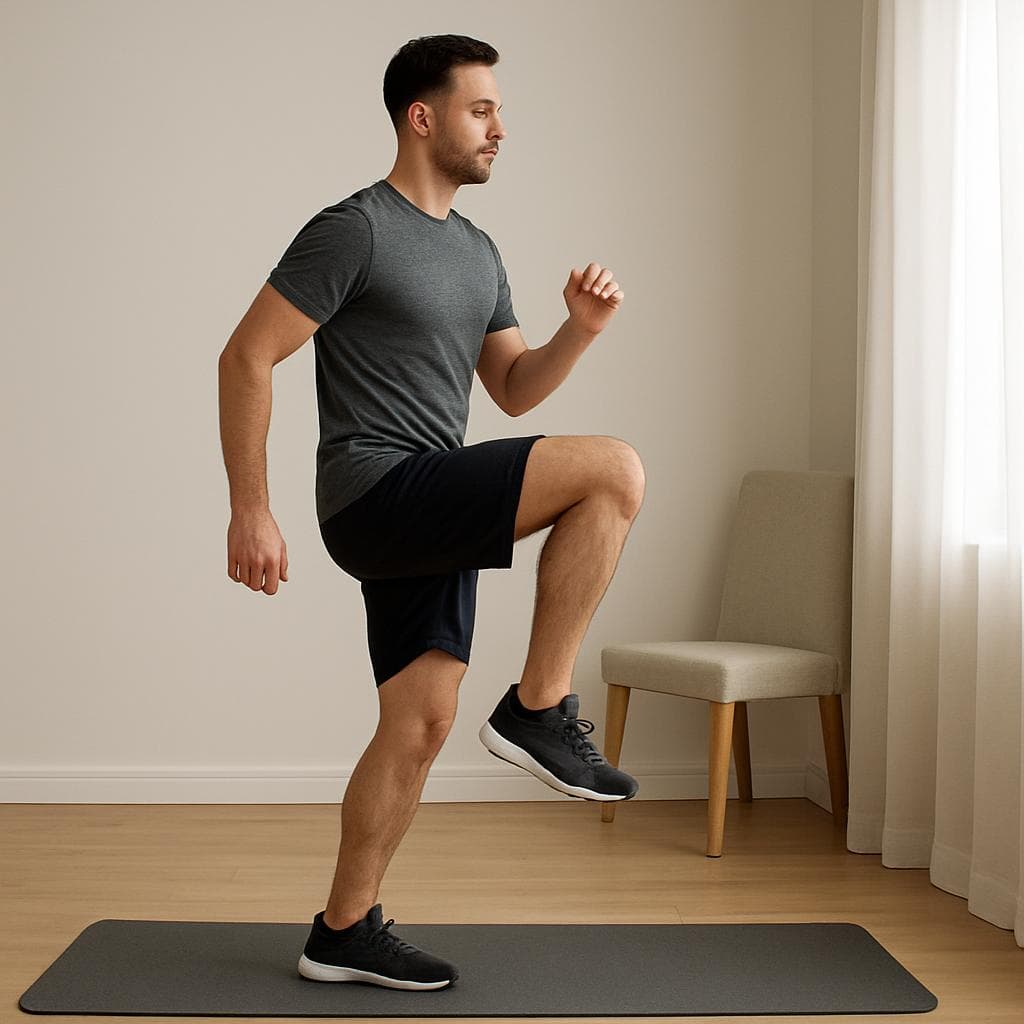 Back, core and legs: a home routine: Step 1