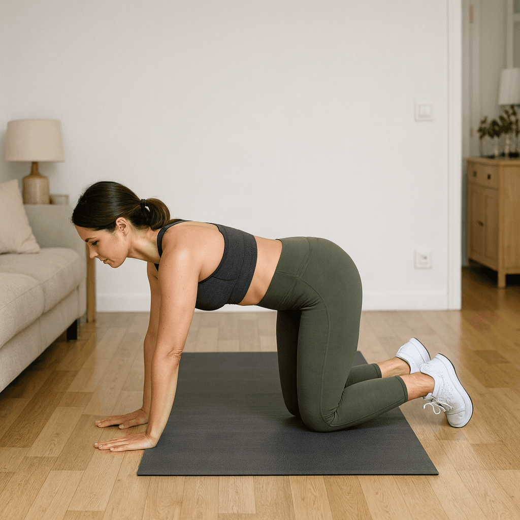 Bird dog for core and posture: Step 5