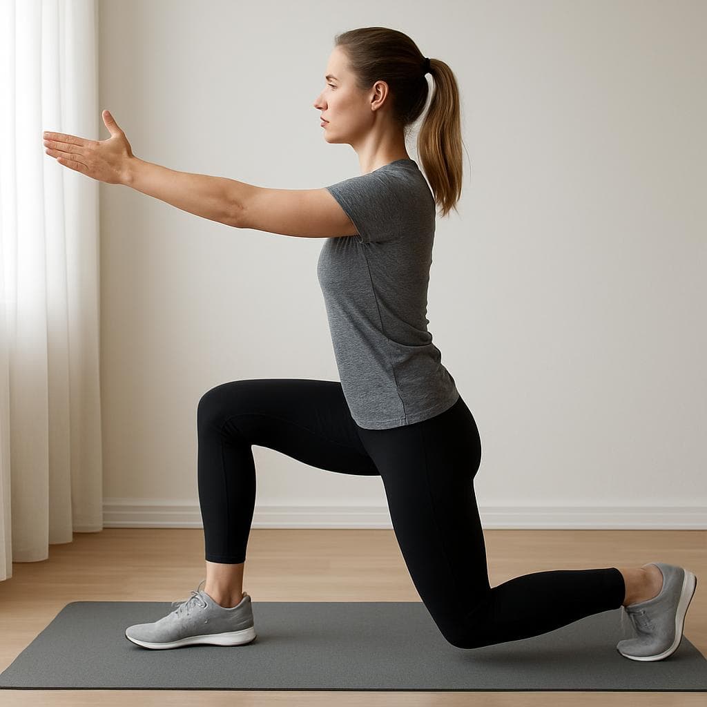 Gentle full-body activation at home: Step 1